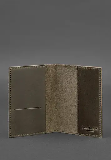 Кожаная обложка для паспорта и военного билета 1.2 темно-коричневая - фото 4