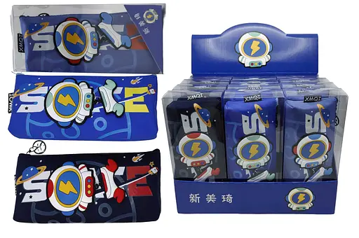 Пенал-косметичка Космонавт, PVC, Н-334 (в ассортименте) - фото 2