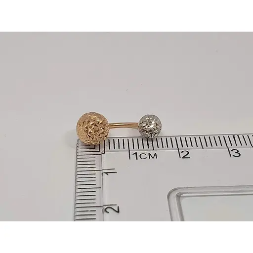 Золота сережка-пірсинг Favoritum. 320129_7_А_БК - фото 3