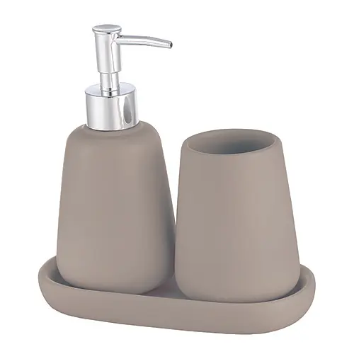 Комплект аксессуаров MILO дозатор/стакан/мыльница (08233)