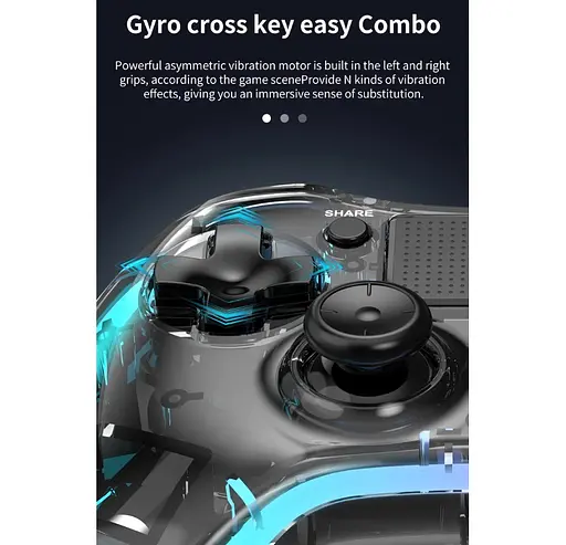 Геймпад джойстик Voltronic P-05 Wireless DualShock 4 for PS4/Switch/PC/IOS MFI/Adndroid HID - фото 19