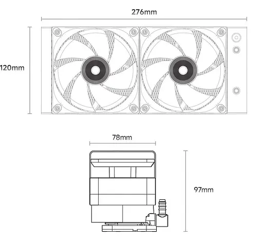 СВО Ocypus Sigma L24 PRO 240мм Black (SIGMA-L24-BK2ANWL00P-GL) - фото 9