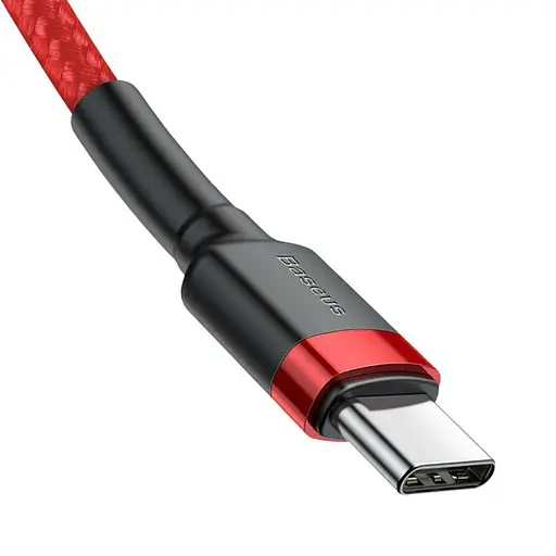 Кабель Baseus Cafule USB Cable Type-C-Type-C 3A 1m Red - фото 3