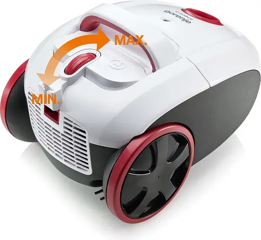 Пылесос Gorenje мешковый, 850 Вт, контейнер для пыли 3 л, HEPA, телескопическая трубка, белый - фото 9