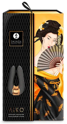 Вібратор Shunga Aiko Intimate 10.8 см чорний - фото 2