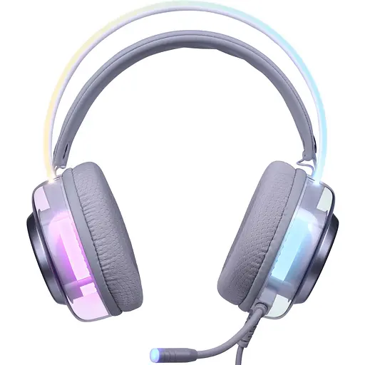 Гарнітура Defender Glitch, USB, RGB, 2м, White - фото 6