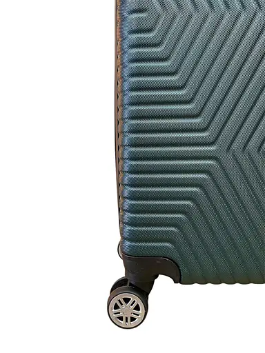 Валіза Маленька (S) Полікарбонат На 4-х подвійних колесах 50л POLO ПК006-S Ізумруд - фото 3