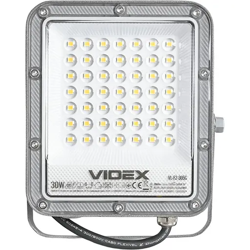 Світлодіодний прожектор Videx Premium F2 30W 5000K (VL-F2-305G) [144832] - фото 2