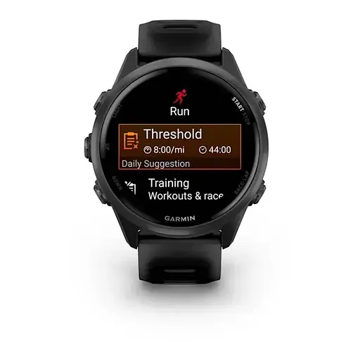 Смарт-годинник Garmin Forerunner 570 42mm Slate Gray with Black/Translucent Black Silicone with Slate Buckle (010-02970-40) - фото 4