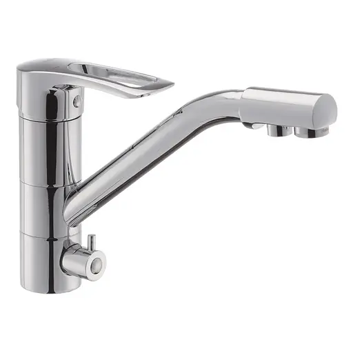 Смеситель для кухни на две воды Haiba Hansberg 021 HB0681 Хром - фото 1