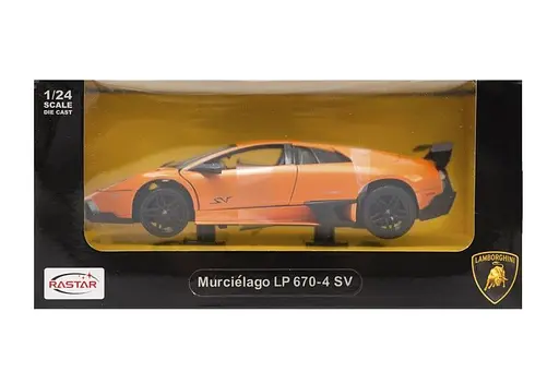 Машинка Rastar LAMBORGHINI MURCIELAGO 1:24 оранжевый 39300 - фото 3