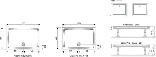 Душовий піддон Ravak Gigant Pro Flat 120x80 XA03G411010 - фото 4