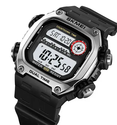 Годинник чоловічий спортивний наручний Skmei 2126 (Сріблястий) - фото 2