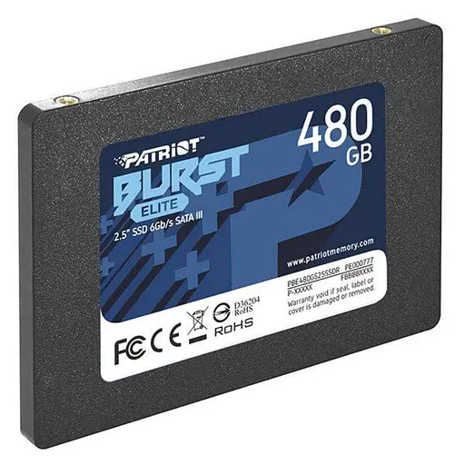 Накопитель SSD Patriot Sata 2.5" 480GB Burst Elite 500 512 (PBE480GS25SSDR) - фото 2
