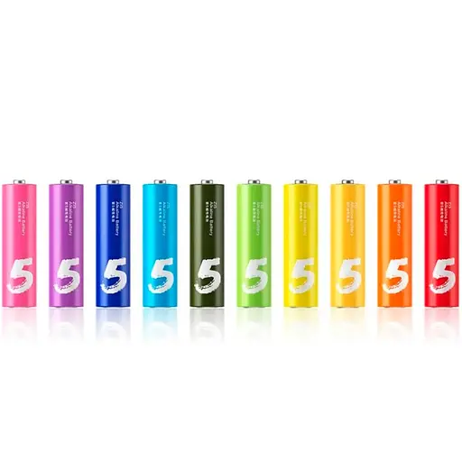 Батарейки Xiaomi ZI5 Rainbow AA LR 06 комплект 10 штук - фото 1