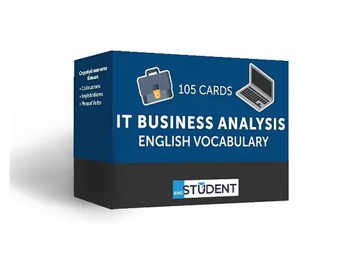Настільна гра English Student Картки для вивчення англійської мови English Student IT Business Analysis (укр.) (591225981)