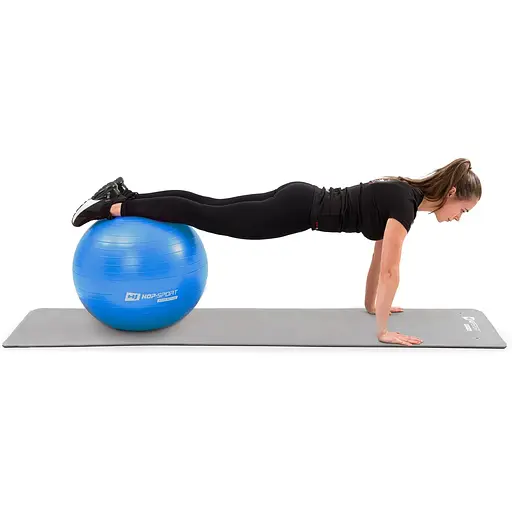 Фитбол Hop-Sport 65см синий + насос 2020 - фото 4