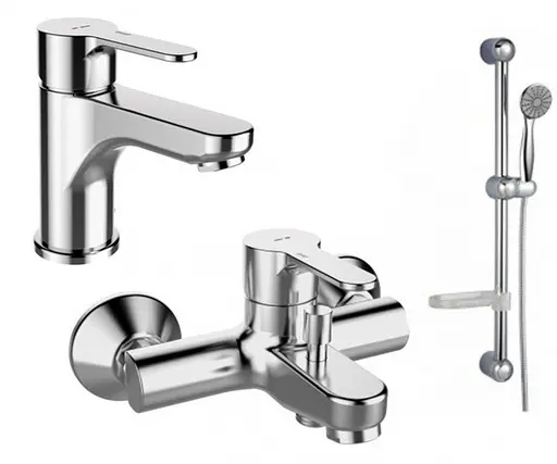 Набор смесителей для ванны GRB Eco-Prime 15025150 Хром - фото 1