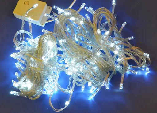 Гирлянда линейная Brille LED 200 13 м белая 1120-03. - фото 2