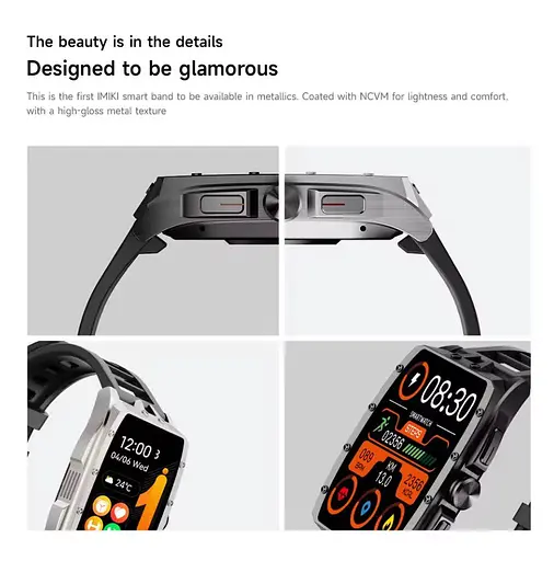 Смарт-часы Smart Watch iMiki MB-1 Super AMOLED 1.64 (456x280) 230мАч Black - фото 9