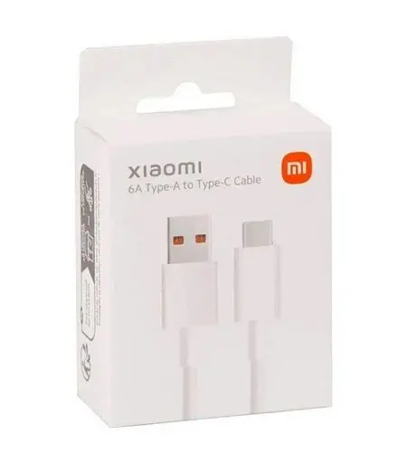 Кабель Xiaomi USB - Type-C 120W 6A (BHR6032GL) белый - фото 1