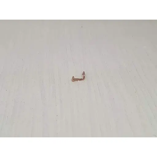 Золота сережка-пірсинг Астор в ніс. Артикул 3182120 - фото 2