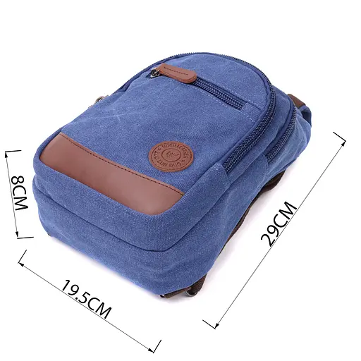 Удобная сумка для мужчин через плечо с уплотненной спинкой Vintage 19,5х29х8 см sum0028974 - фото 3