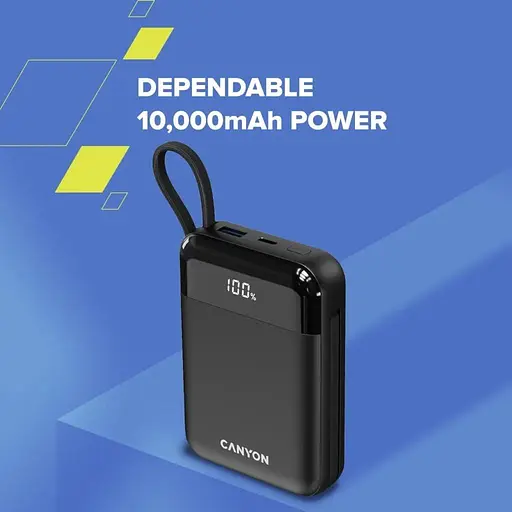 Павербанк Canyon OnPower Black 10 000 mAh / 22.5 Вт (CNS-CPB104B) - фото 13