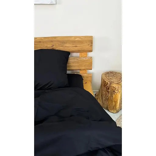 Комплект постільної білизни Євро #Black night чорна ніч - фото 8