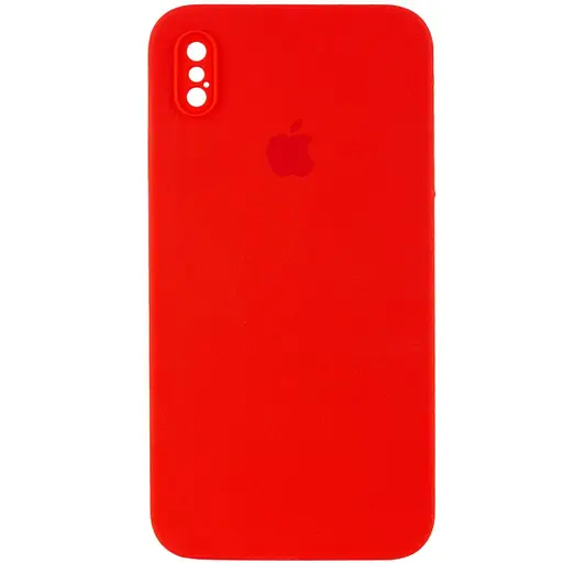 Чехол Epik Silicone Case Square Full Camera Protective AA для Apple iPhone X/XS 5.8 Красный/Red