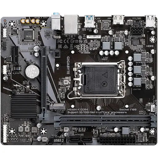Материнська плата Gigabyte H610M K DDR4 Socket 1700 - фото 5