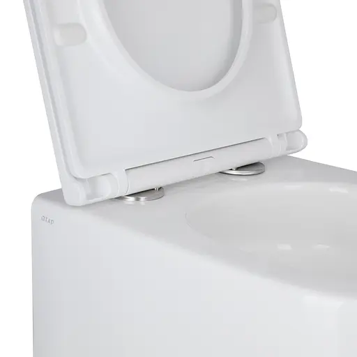 Унитаз подвесной Qtap Taurus безободковый с сиденьем Soft-close QT2433084EUQW, Белый - фото 6
