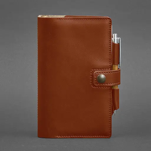 Шкіряний блокнот (Софт-бук) 4.0 світло-коричневий - фото 6