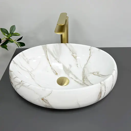 Умивальник VBI Veneto lava накладний VBI-012804, Мармур - фото 2