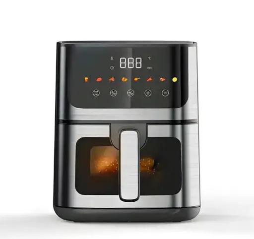 Аэрогриль Rainberg RB 2268 4200W аэрофритюрница безмасляная для приготовления без масла с регулировкой температуры 8 л - фото 4