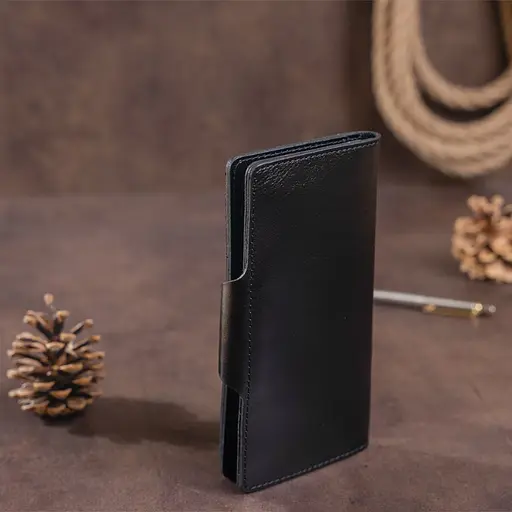 Чоловічий шкіряний гаманець Shvigel 18х8.5х1 см acs0016055 - фото 7