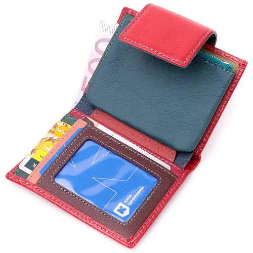 Жіночий шкіряний гаманець ST Leather 9х12х1.5 см acs0028360 - фото 4