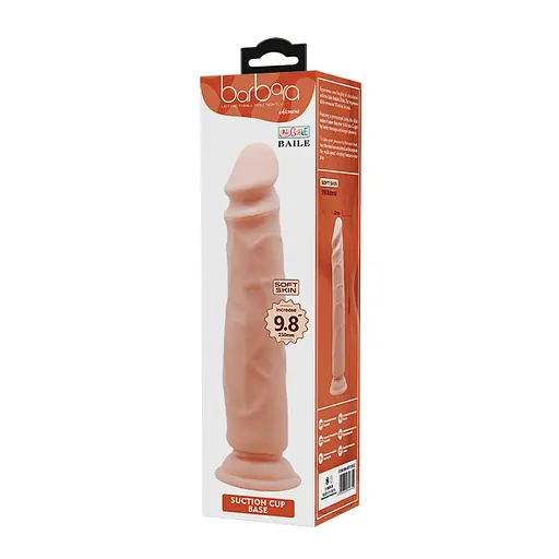 Фалоімітатор Barbara Alcmene Dildo 9.8" 25 см тілесний - фото 8
