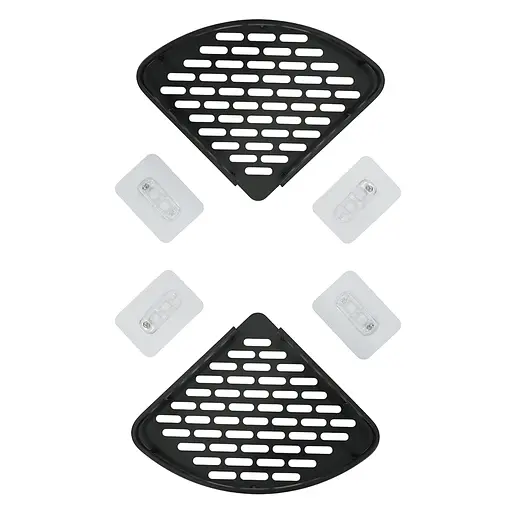 Набір металевих полиць для ванної кімнати Fabrika OPAL 2 шт Чорні (FK-WB1005-2) - фото 4