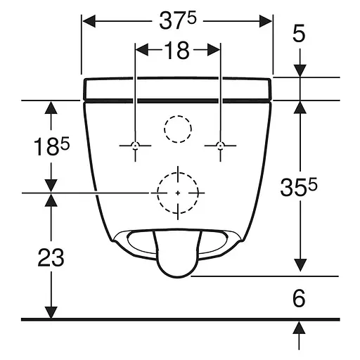 Унитаз-биде подвесной Geberit AquaClean Alba KeraTect 146.350.01.1 с белой панелью с сидением Soft Close, Белый - фото 6