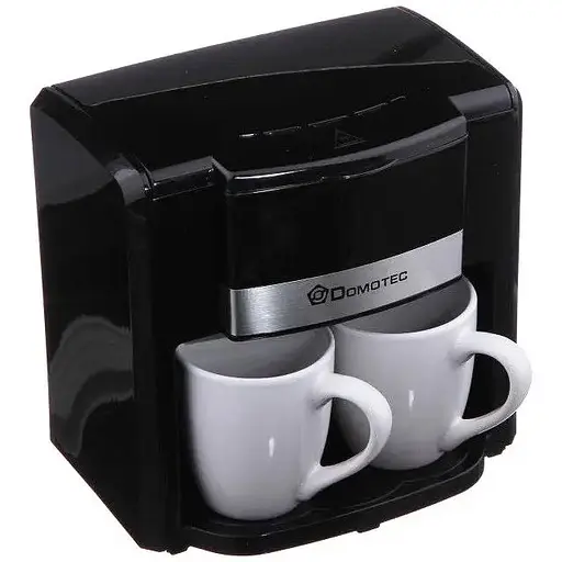 Кофеварка Domotec MS-0705 капельная 500 Вт 2 чашки черная - фото 2