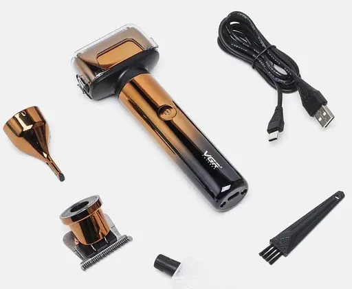 Бритва тример 3 в 1 VGR V-367 акумуляторна для стрижки волосся бороди окантовки 5 Вт - фото 3