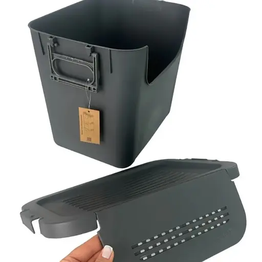 Органайзер-ящик Motek на 30 л антрацит універсальний 29х41х34 см (MT-35) - фото 3