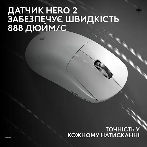 Миша Logitech G Pro X Superlight 2 LightSpeed Wireless White (910-006638) - фото 12