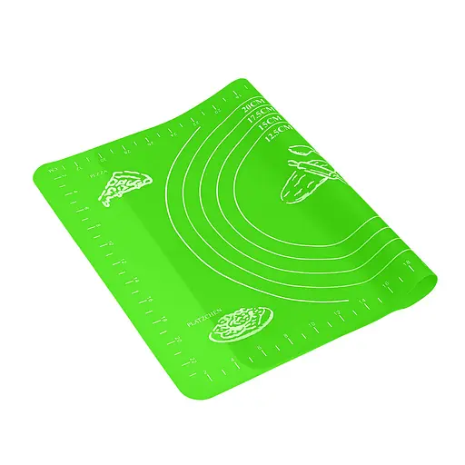 Килимок силіконовий для розкочування тіста, випічки та заморожування напівфабрикатів 25х35 см, A-Plus Салатовий 83589 - фото 8
