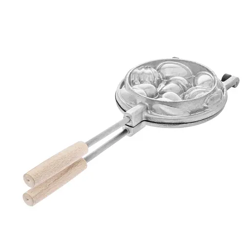 Форма для випікання горішків горішниця асорті (серця, шишки, мушлі) з антипригарним/тефлоновим покриттям, Ласунка Чорний 86407 - фото 6