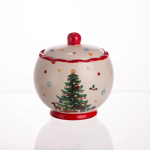 Новорічна цукорниця з кришкою New Year Yiwu CR-1-5 - фото 2