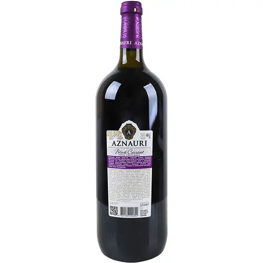 Вино Aznauri Black Currant чорна смородина червоне напівсолодке 1.5 л - фото 2