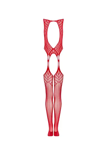 Бодістокінг Obsessive N122 S/M/L червоний - фото 6