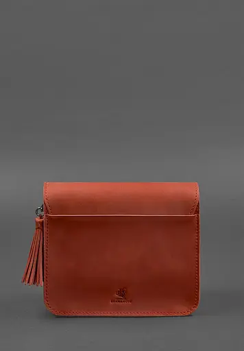 Кожаная женская бохо-сумка Лилу Коралова - фото 5